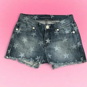 ⭐️Rock & Republic Washed Blue Star Denim Cutoff Shorts